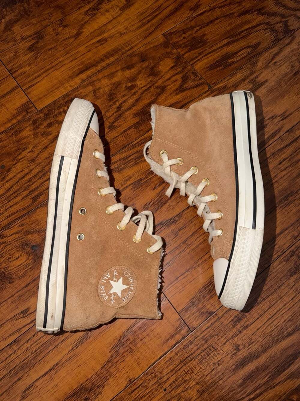 Converse Chuck Taylor All Star Cozy Suede High Top Sneakers in Brown - Picture 5 of 8
